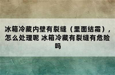 冰箱冷藏内壁有裂缝（里面结霜）,怎么处理呢 冰箱冷藏有裂缝有危险吗